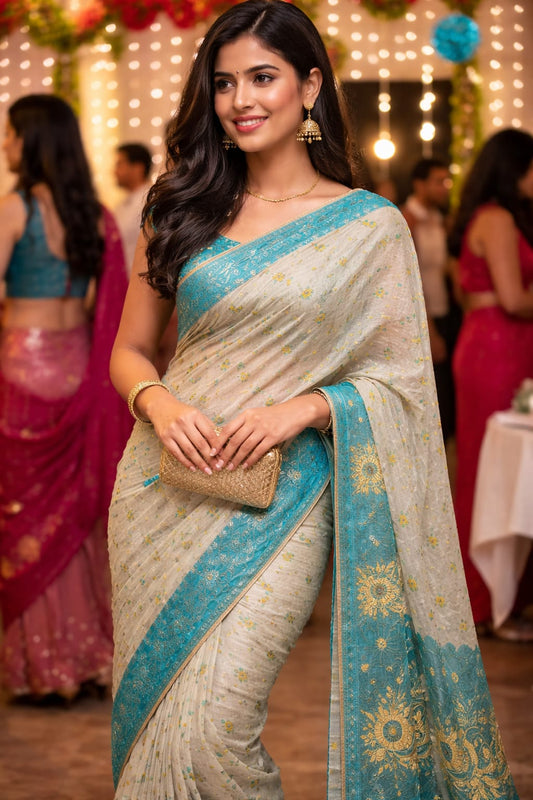 Jamdani cotton saree