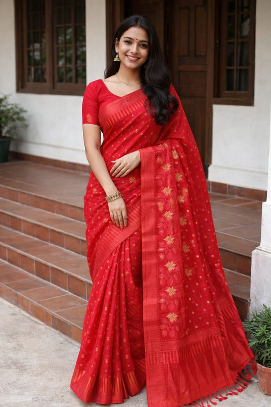 Jamdani cotton saree