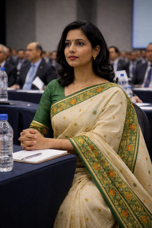 Jamdani cotton  saree