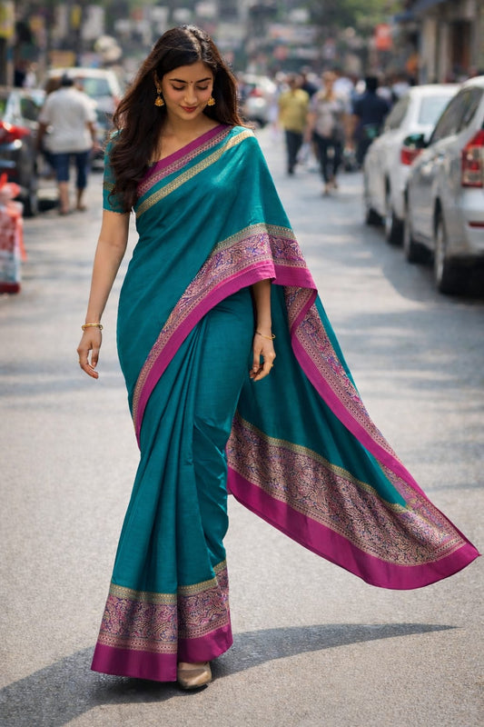Viscose cotton saree