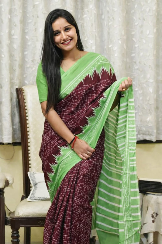 Printed Cotton Saree