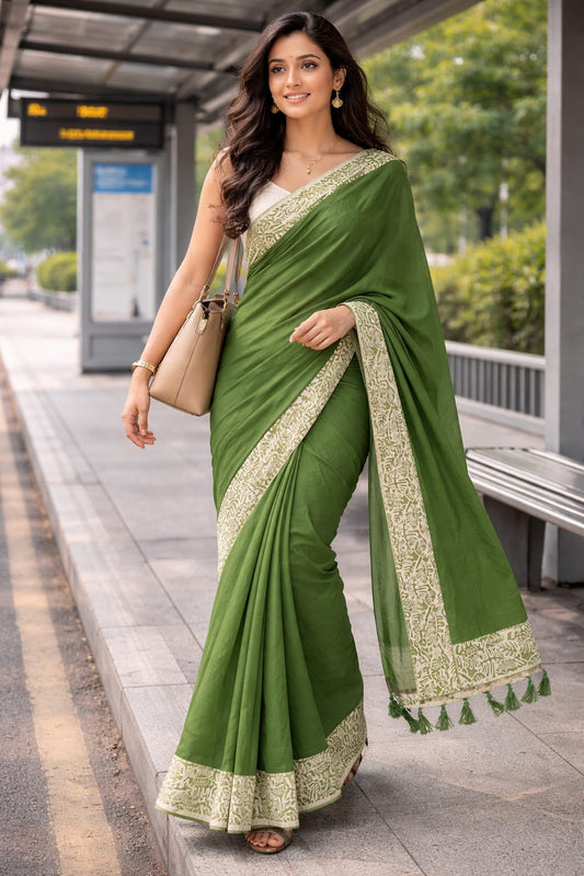 mul cotton saree