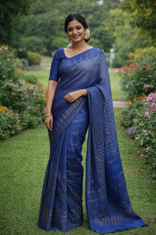 Blue SilkSaree